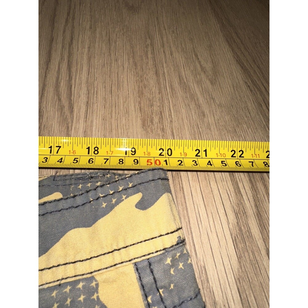Vintage Y2K Request Jeans Cargo Tactical Camo Yellow Gray Mens Size 40 (Tag 42) - Picture 5 of 8